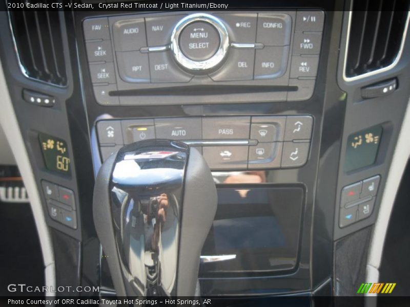 Crystal Red Tintcoat / Light Titanium/Ebony 2010 Cadillac CTS -V Sedan