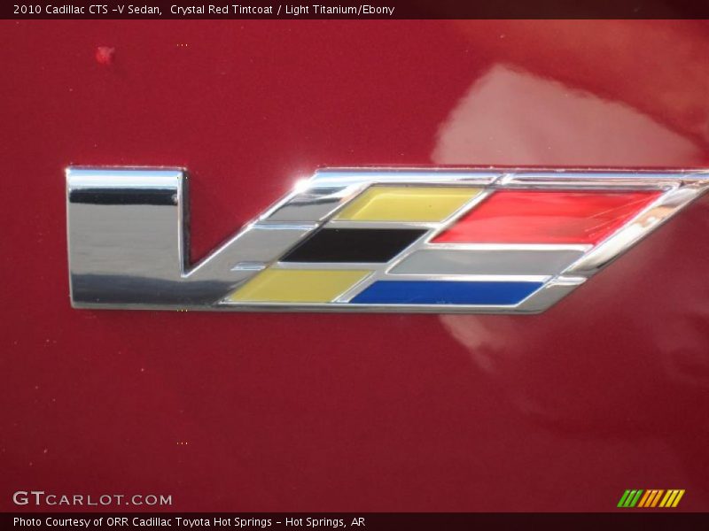 Crystal Red Tintcoat / Light Titanium/Ebony 2010 Cadillac CTS -V Sedan