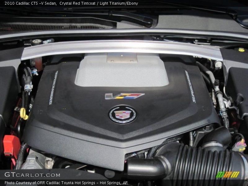 Crystal Red Tintcoat / Light Titanium/Ebony 2010 Cadillac CTS -V Sedan