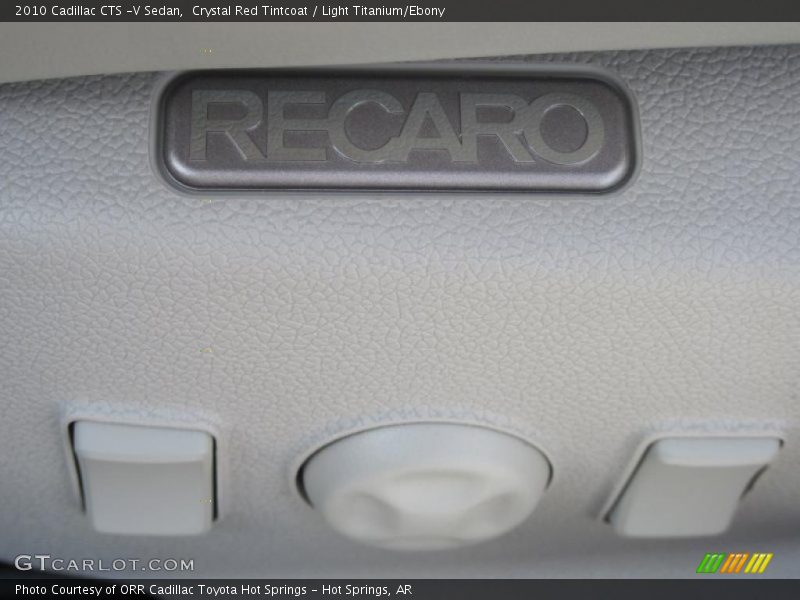 Crystal Red Tintcoat / Light Titanium/Ebony 2010 Cadillac CTS -V Sedan