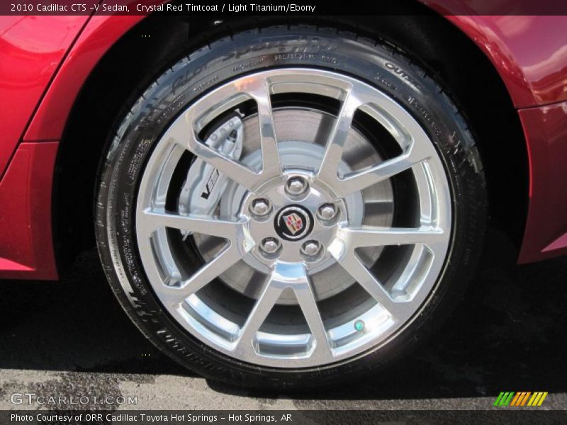 Crystal Red Tintcoat / Light Titanium/Ebony 2010 Cadillac CTS -V Sedan
