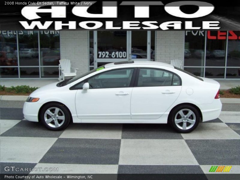 Taffeta White / Ivory 2008 Honda Civic EX Sedan