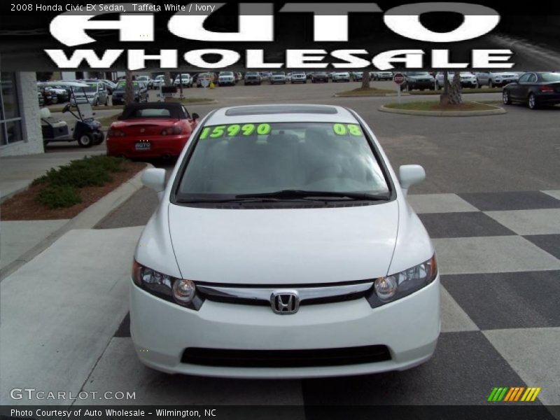 Taffeta White / Ivory 2008 Honda Civic EX Sedan