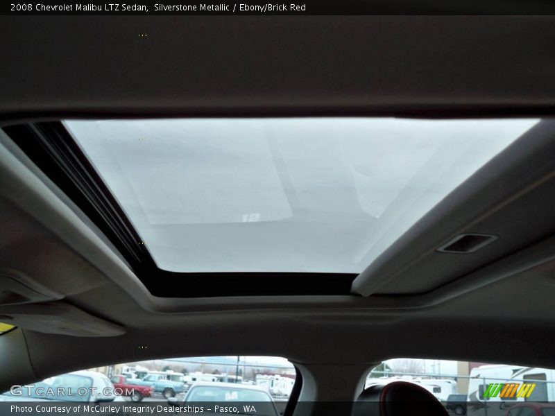 Silverstone Metallic / Ebony/Brick Red 2008 Chevrolet Malibu LTZ Sedan