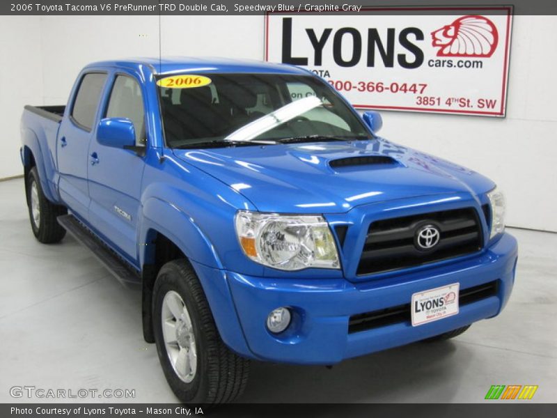 Speedway Blue / Graphite Gray 2006 Toyota Tacoma V6 PreRunner TRD Double Cab