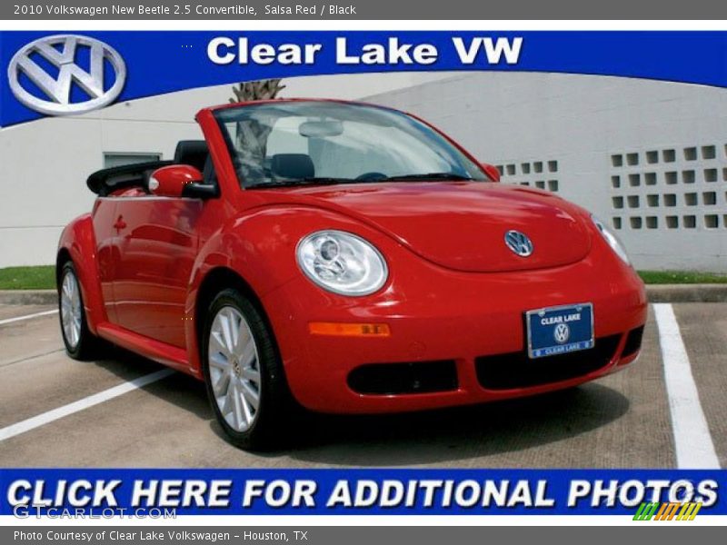 Salsa Red / Black 2010 Volkswagen New Beetle 2.5 Convertible
