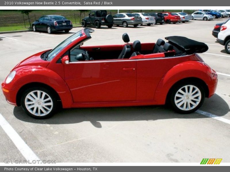 Salsa Red / Black 2010 Volkswagen New Beetle 2.5 Convertible