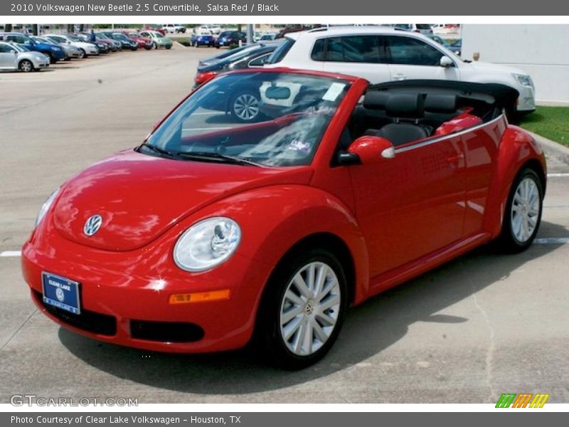 Salsa Red / Black 2010 Volkswagen New Beetle 2.5 Convertible
