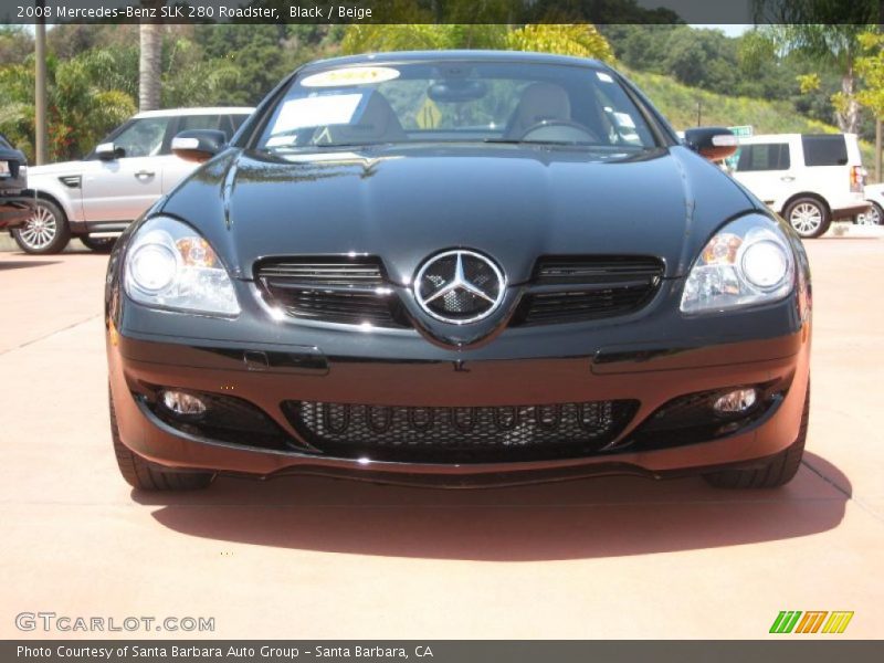 Black / Beige 2008 Mercedes-Benz SLK 280 Roadster