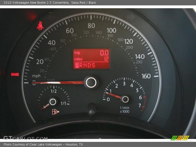 Salsa Red / Black 2010 Volkswagen New Beetle 2.5 Convertible