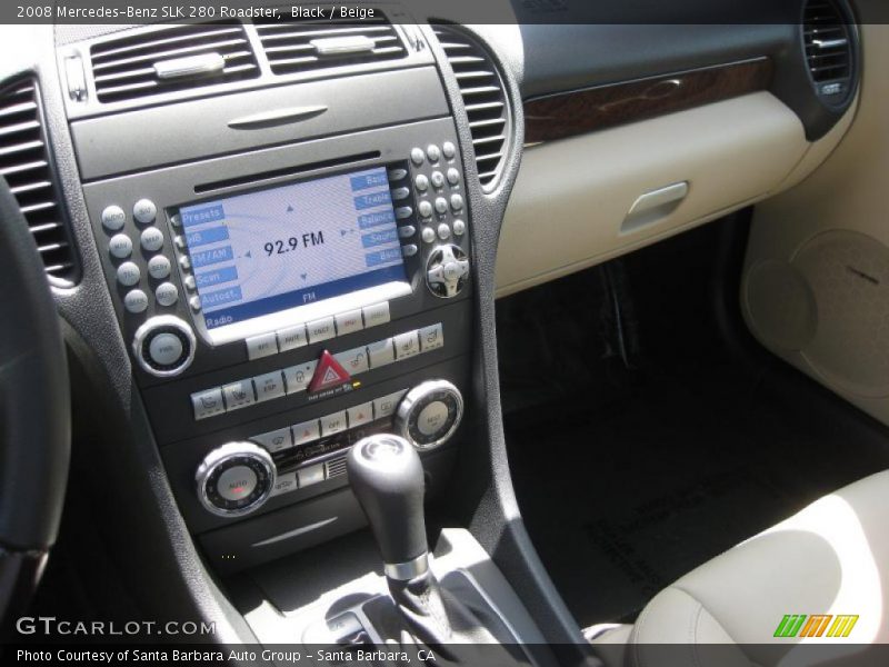 Black / Beige 2008 Mercedes-Benz SLK 280 Roadster