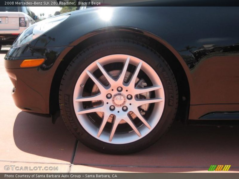 Black / Beige 2008 Mercedes-Benz SLK 280 Roadster