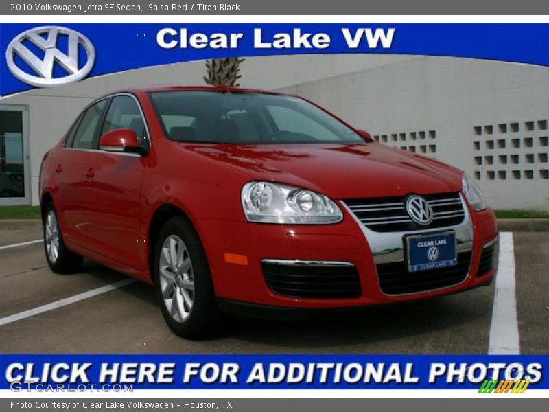 Salsa Red / Titan Black 2010 Volkswagen Jetta SE Sedan