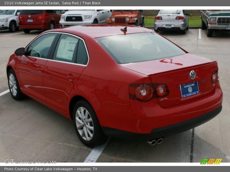 Salsa Red / Titan Black 2010 Volkswagen Jetta SE Sedan