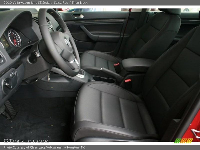 Salsa Red / Titan Black 2010 Volkswagen Jetta SE Sedan