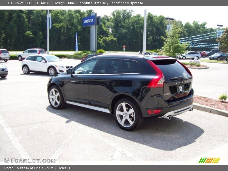 Black Sapphire Metallic / Sandstone/Espresso 2010 Volvo XC60 T6 AWD R-Design