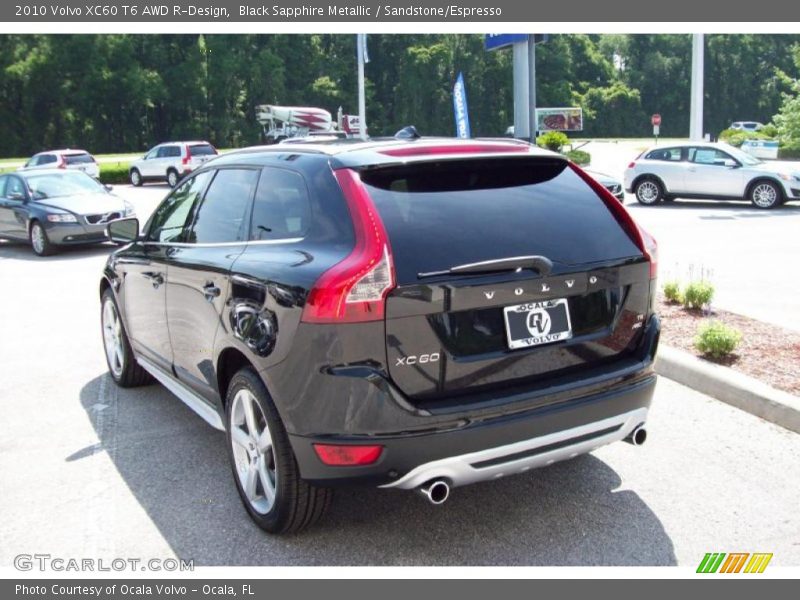 Black Sapphire Metallic / Sandstone/Espresso 2010 Volvo XC60 T6 AWD R-Design