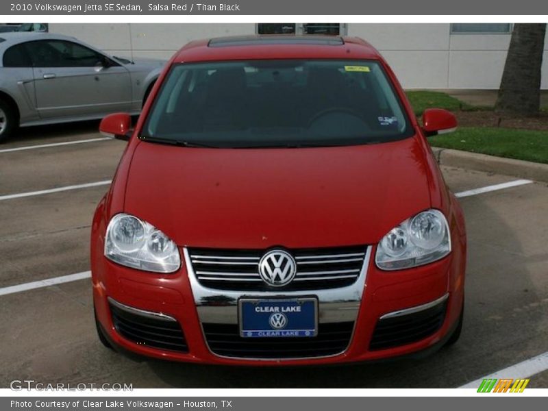 Salsa Red / Titan Black 2010 Volkswagen Jetta SE Sedan