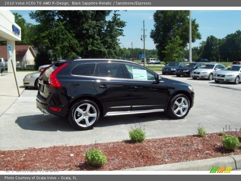Black Sapphire Metallic / Sandstone/Espresso 2010 Volvo XC60 T6 AWD R-Design