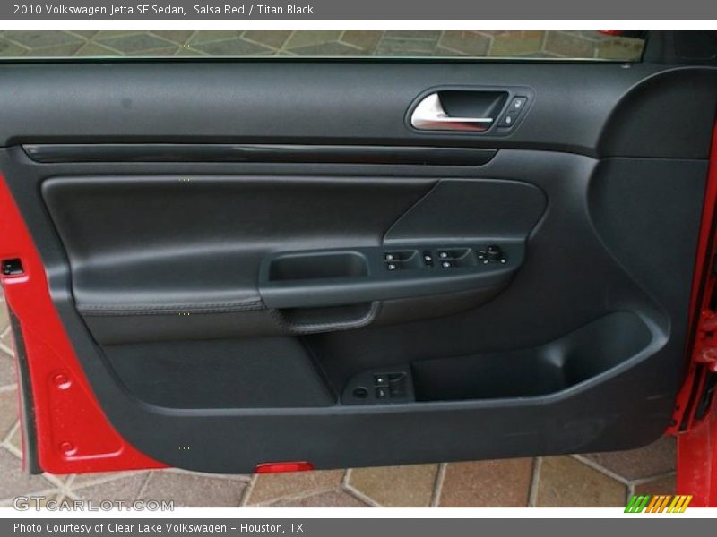 Salsa Red / Titan Black 2010 Volkswagen Jetta SE Sedan