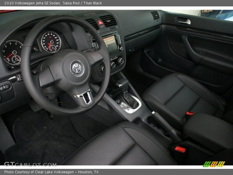 Salsa Red / Titan Black 2010 Volkswagen Jetta SE Sedan