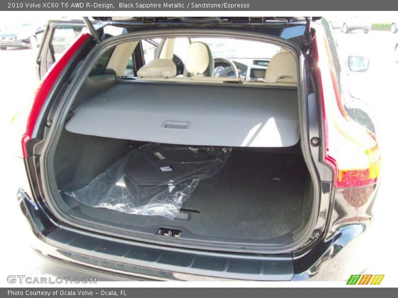 Black Sapphire Metallic / Sandstone/Espresso 2010 Volvo XC60 T6 AWD R-Design