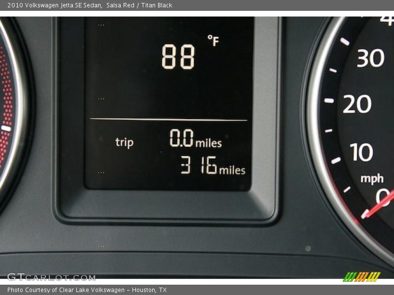 Salsa Red / Titan Black 2010 Volkswagen Jetta SE Sedan