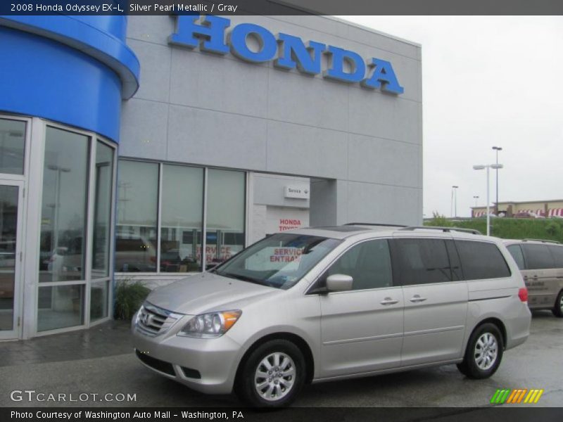 Silver Pearl Metallic / Gray 2008 Honda Odyssey EX-L