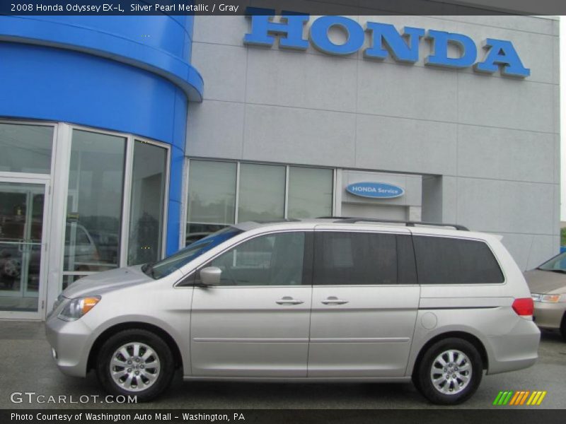 Silver Pearl Metallic / Gray 2008 Honda Odyssey EX-L