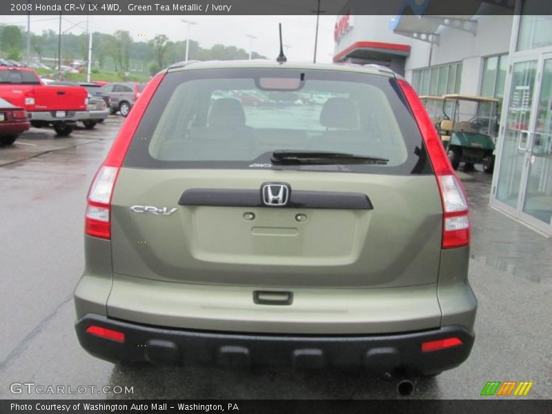 Green Tea Metallic / Ivory 2008 Honda CR-V LX 4WD