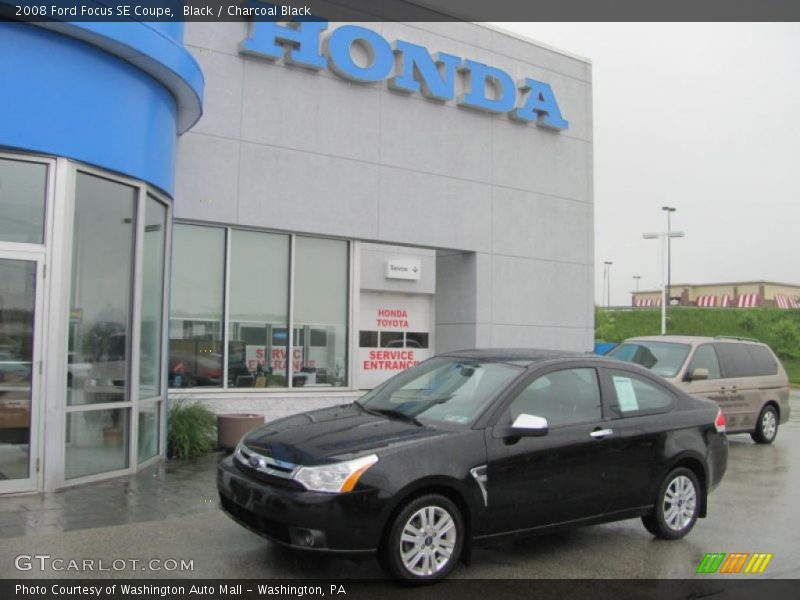 Black / Charcoal Black 2008 Ford Focus SE Coupe
