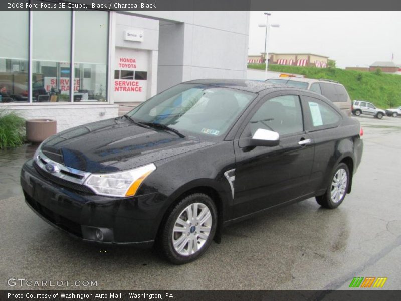 Black / Charcoal Black 2008 Ford Focus SE Coupe