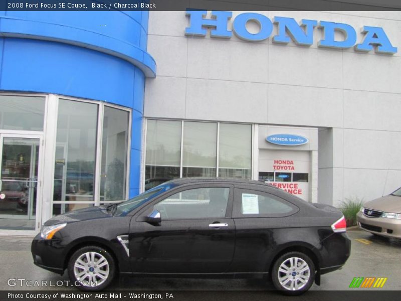 Black / Charcoal Black 2008 Ford Focus SE Coupe
