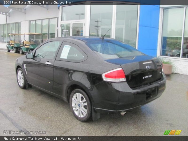 Black / Charcoal Black 2008 Ford Focus SE Coupe