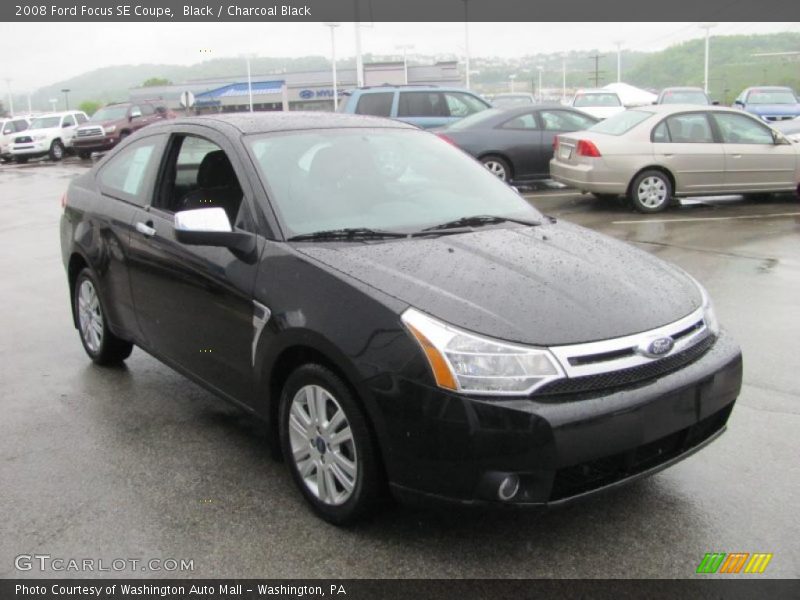 Black / Charcoal Black 2008 Ford Focus SE Coupe