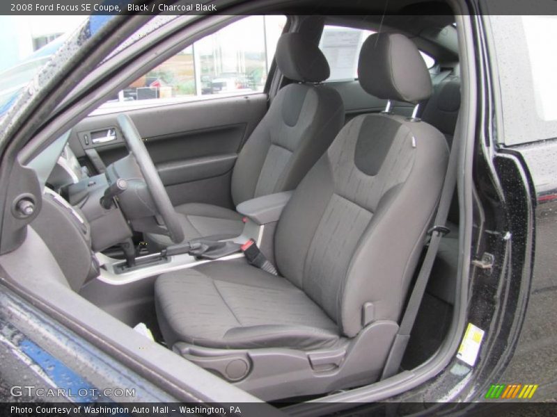 Black / Charcoal Black 2008 Ford Focus SE Coupe
