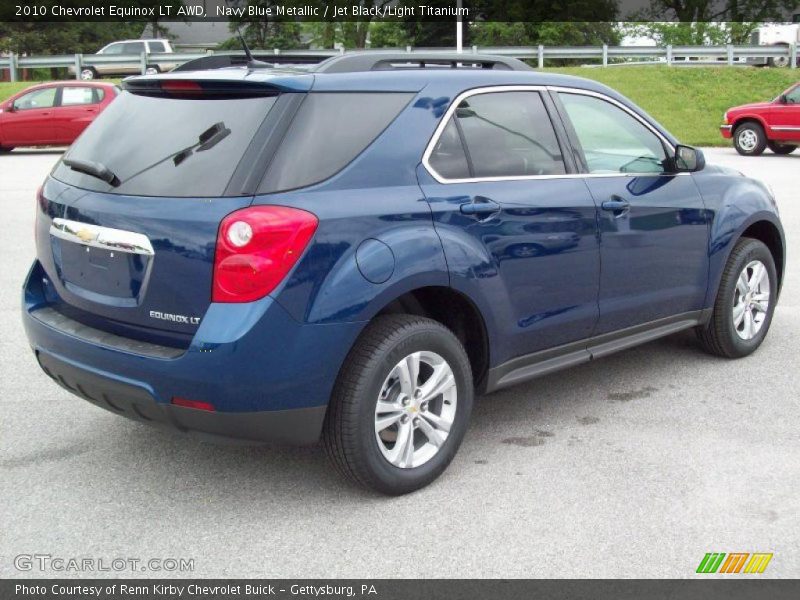 Navy Blue Metallic / Jet Black/Light Titanium 2010 Chevrolet Equinox LT AWD