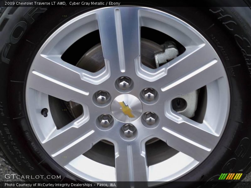 Cyber Gray Metallic / Ebony 2009 Chevrolet Traverse LT AWD