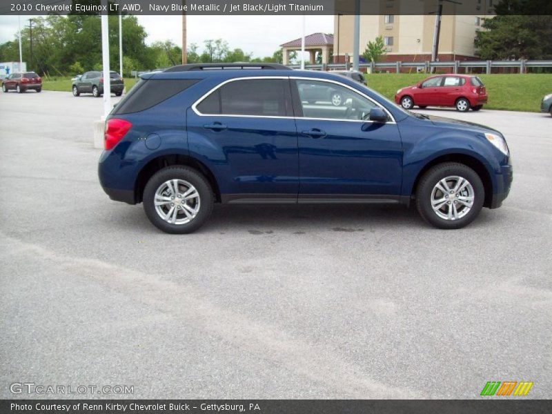 Navy Blue Metallic / Jet Black/Light Titanium 2010 Chevrolet Equinox LT AWD