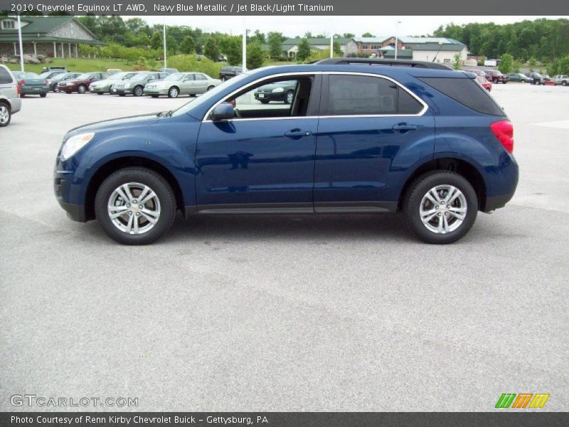 Navy Blue Metallic / Jet Black/Light Titanium 2010 Chevrolet Equinox LT AWD