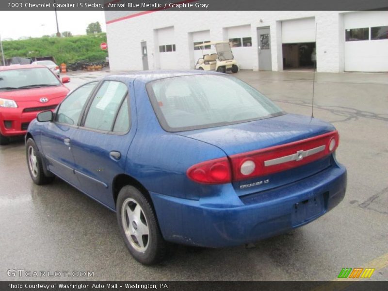 Arrival Blue Metallic / Graphite Gray 2003 Chevrolet Cavalier LS Sedan