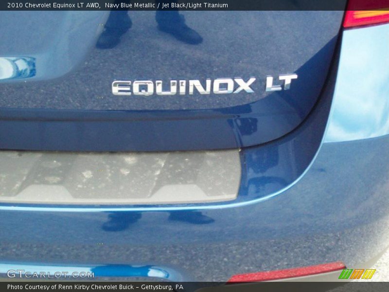 Navy Blue Metallic / Jet Black/Light Titanium 2010 Chevrolet Equinox LT AWD