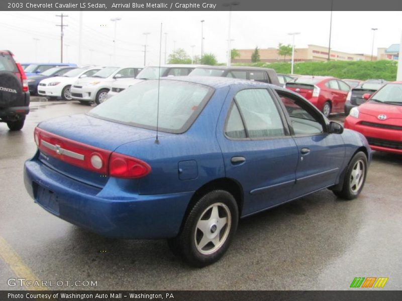 Arrival Blue Metallic / Graphite Gray 2003 Chevrolet Cavalier LS Sedan