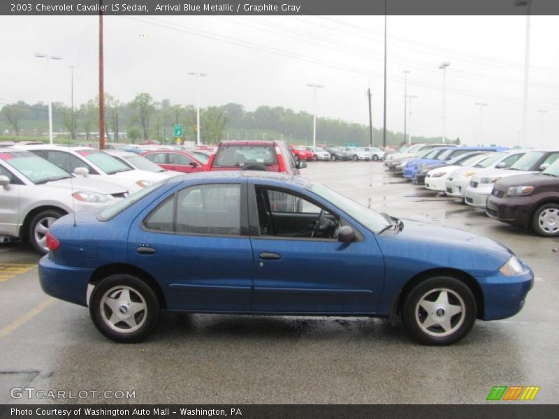 Arrival Blue Metallic / Graphite Gray 2003 Chevrolet Cavalier LS Sedan