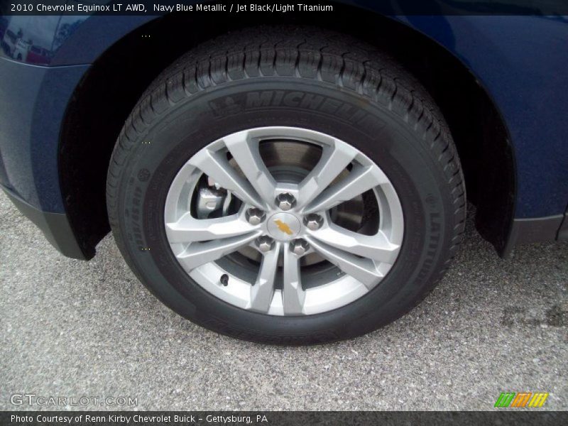 Navy Blue Metallic / Jet Black/Light Titanium 2010 Chevrolet Equinox LT AWD