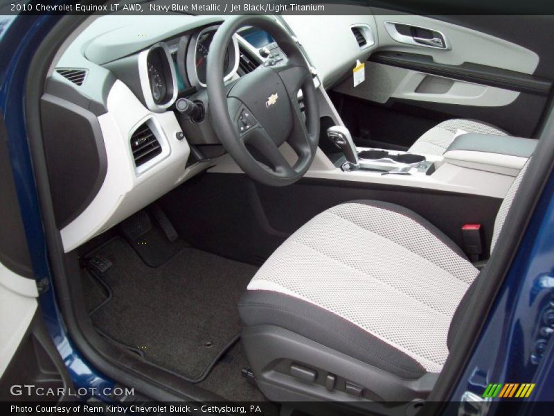 Navy Blue Metallic / Jet Black/Light Titanium 2010 Chevrolet Equinox LT AWD