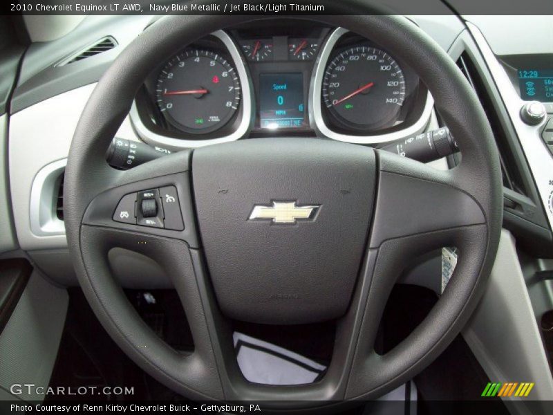 Navy Blue Metallic / Jet Black/Light Titanium 2010 Chevrolet Equinox LT AWD