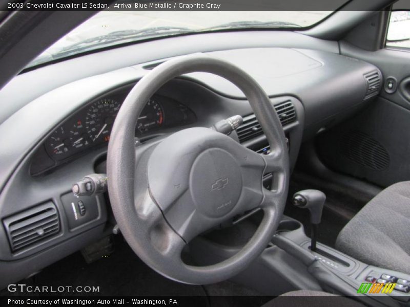 Arrival Blue Metallic / Graphite Gray 2003 Chevrolet Cavalier LS Sedan
