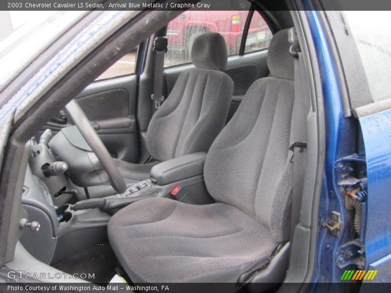 Arrival Blue Metallic / Graphite Gray 2003 Chevrolet Cavalier LS Sedan