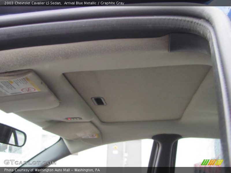 Arrival Blue Metallic / Graphite Gray 2003 Chevrolet Cavalier LS Sedan
